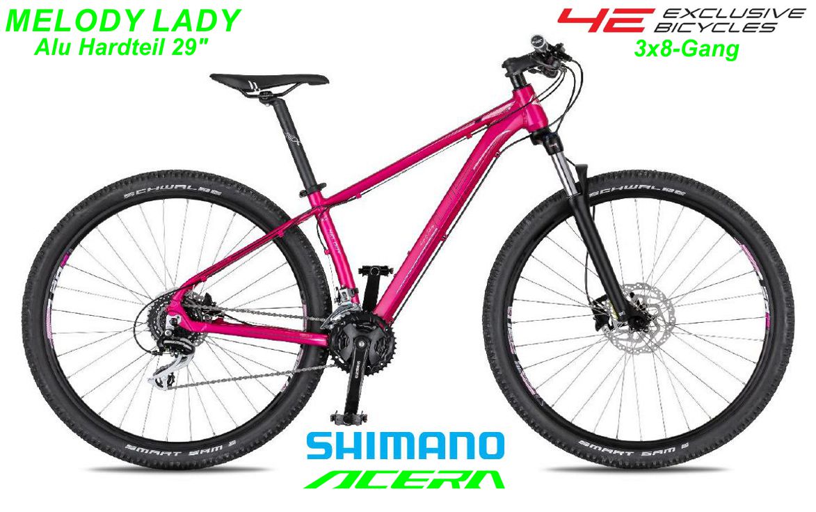 4ever Bikes Melody Lady pink Hardteile Modell 2021 Bikes Shop kaufen Balsthal